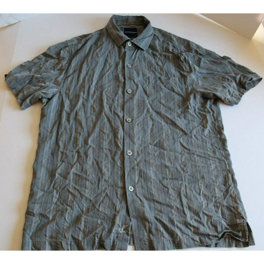 Tommy Bahama Silk Button‎ Down Shirt Size Large
